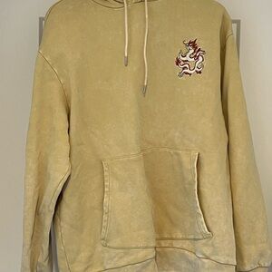 Ripndip Beige Hoodie with Dragon Design
